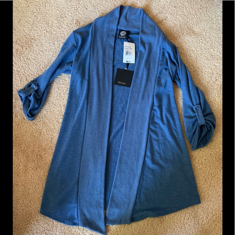 bobeau NWT 3/4” sleeve cardigan, size S